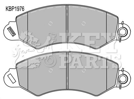 KEY PARTS Комплект тормозных колодок, дисковый тормоз KBP1976